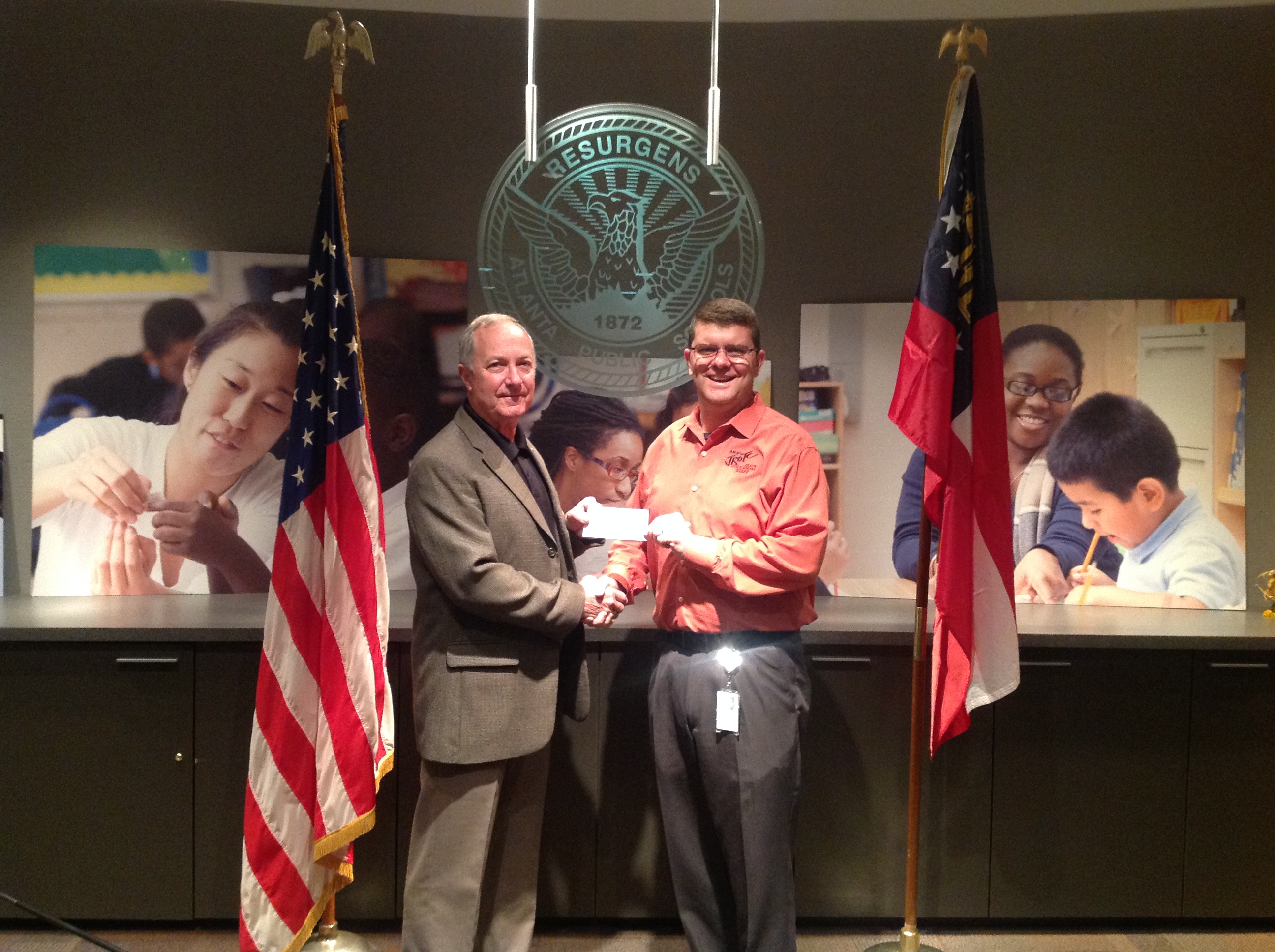 Lt. Col. Rooker with Tom Torbert of the Atlanta Chapter of MOAA – APS Today